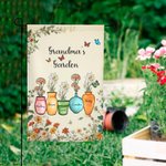 Bandiera da giardino personalizzata della madre e della nonna da 1 a 10 nascite con il nome, decorazione esterna del cortile e del portico, regalo di Natale per la famiglia