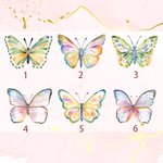 Personalisierte Aquarell Schmetterling floralen Schmuck-Box mit Namen und LED dreifarbig einstellbar Make-up-Spiegel Reise Essentials Geburtstag Gesch