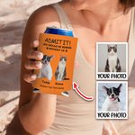 Personalized Life Would Be Boring Without Me Pet Photo Insulated Beer Can Cooler Sleeve with 1-4 Names Birthday Party Gift for Pet Owners