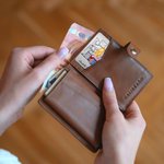 Personalized Hugging Cartoon Characters Wallet Card with Names Anniversary Valentine's Day Gift for Couple