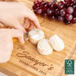 Personalized Engraved State Map Silhouette Heart Cutting Board with Juice Groove Long Distance Gift for Family Couple