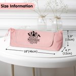 Elegante bolsa personalizada con nombre para guardar herramientas para el cabello Esterilla resistente al calor Esenciales portátiles de viaje Regalo 
