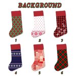 Personalised Santa Hat Face Photo Christmas Stocking with Name Fireplace Tree Hanging Festival Decor Gift for Family Pet Lovers