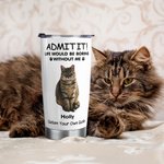 Personalized Life Would Be Boring Without Me 1-4 Pet Photos Names 20oz Insulated Tumbler with Lid and Straw Birthday Gift for Pet Owners