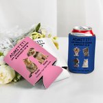 Personalized Life Would Be Boring Without Me Pet Photo Insulated Beer Can Cooler Sleeve with 1-4 Names Birthday Party Gift for Pet Owners