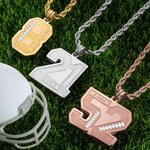 Collar Deportivo de Fútbol Personalizado con Nombre y Número Regalo de Cumpleaños y Navidad para Amantes del Fútbol Aficionados a los Jugadores Deport