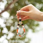 Personalised Handmade F1 Racing Driver Monogram Number Keychain with Beads Racing Events Birthday Gift for Racing Lover