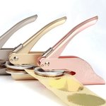 Personalized Religion Cross Flowers Book Embosser Hand Held Embosser Embossing Stamp with Name Birthday Gift for Bookworm Christian