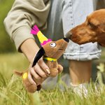 Personalized Birthday Hat Polka Dots Dachshund Dog Doll Toy with Name Home Decor Birthday Party Gift for Dog Lover