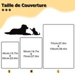 Couverture Douce Personnalisée avec Nom et Photo d'Animal de Compagnie Cadeau Anniversaire Noël pour Chien et Chat