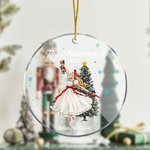 Personlig Nötknäpparen Clara Balettdansör Julprydnad med namn och år Julgransdekoration Balett Recital Present till Ballerina Girl