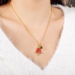 Personlig julgran, jultomte, klockor, halsband eller armband med fotoprojektion Julklapp för kvinnor