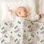 Coperta di sicurezza personalizzata per bambini con sfondo a puntini e ricamo nome Baby Shower Birthday Gift per bambini e bambine