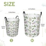 Cesto portabiancheria pieghevole personalizzato con nome e maniglia Regalo di compleanno e festa per bambini.