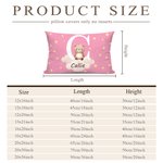 Personalized Cute Animal Cloud Throw Pillow Cover with Name and Initial Nursery Decor Baby Shower Birthday Gift for Boys Girls