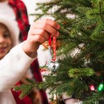 Personalised Jingle Bell Christmas Ribbon Ornament with Engraved Name Plate Beads and Card Christmas Tree Decor for Family