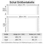 Personalisierter Mehrfarbiger Monogramm Initiale Stickerei-Schal Weiches Warmes Halstuch Geburtstag Winter Weihnachten Geschenk für Familie Freunde