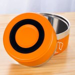 Personalized Dog Ear Design Food-grade Stainless Steel Food Water Bowl with Name Birthday Pet Feeding Supplies Gift for Pet Lovers