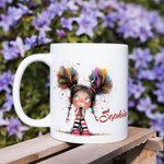 Personlig Söt, Finurlig, Quirky Girl 11/15oz Keramisk Mugg med Namn Födelsedag Julklapp för Flickor Kvinnor