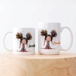 Personlig Söt, Finurlig, Quirky Girl 11/15oz Keramisk Mugg med Namn Födelsedag Julklapp för Flickor Kvinnor