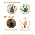 Personalised Engraved Handprints Wood Bamboo Reversible Cheese Charcuterie Chopping Board with Grip Housewarming Wedding Gift for Family Couple