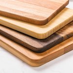 Personalised Engraved Handprints Wood Bamboo Reversible Cheese Charcuterie Chopping Board with Grip Housewarming Wedding Gift for Family Couple