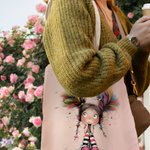 Personalisierte niedlich skurrilen schrulligen Mädchen langlebig Canvas Tragetasche Tote Bag mit Namen Geburtstag Muttertag Geschenk für Damen Mädchen