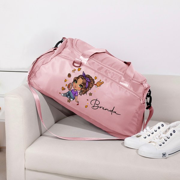 Bolsa de viaje impermeable con compartimento para zapatos y correa para el hombro Regalo de cumpleaños deportivo para mujer