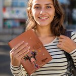 Personalized Cute Whimsical Quirky Girl A5 PU Leather Notebook Cover with Name and Storage Pocket Birthday School Office Supply Gift for Girls Women