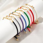 Personalizzato multicolore arabo nome braccialetto regolabile gioielli compleanno islamico musulmano Ramadan regalo per le donne uomini