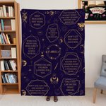 Personalisierte Tarot Konstellation weiche Decke mit Text Home Decor Geburtstag Jahrestag Geschenk für Horoskop-Liebhaber