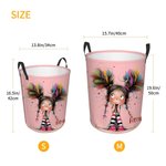 Panier à linge étanche personnalisé avec nom pour fille Cadeau d'anniversaire pour fille femme