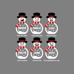 Adorno navideño de madera LED con muñeco de nieve personalizado y nombre para árbol de Navidad adorno regalo de invierno para familia y niños