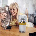 Vaso curvo aislado de 30oz personalizado We're Telling You We're Not Pets con 1-6 gatos perros Regalo de cumpleaños para el dueño amante de las mascot
