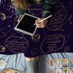 Personalisierte Tarot Konstellation weiche Decke mit Text Home Decor Geburtstag Jahrestag Geschenk für Horoskop-Liebhaber