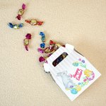 Personalized Watercolor Cute Floral Bunny Egg Name Candy Treat Gift Box with Handle Holiday Decor Easter Party Favor Supplies for Kids