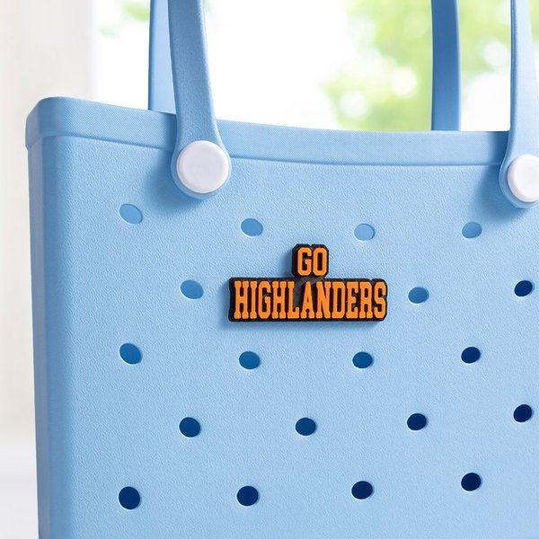 Personalisierte Multicolor 3d gedruckt Text Tasche Charm Button Zubehör für Bogg Team Cheering Geschenk für Frauen Mädchen Cheerleader