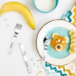 Personalisierte Sterne Initial Name Edelstahl Kind Kleinkind Messer Gabel Löffel Besteck Set mit Cartoon Fall Geburtstag zurück zu Schule Geschenk für Jungen Mädchen