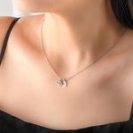 Personalized Minimalist Evil Eye Initial Necklace Protective Jewelry Birthday Anniversary Gift for Women