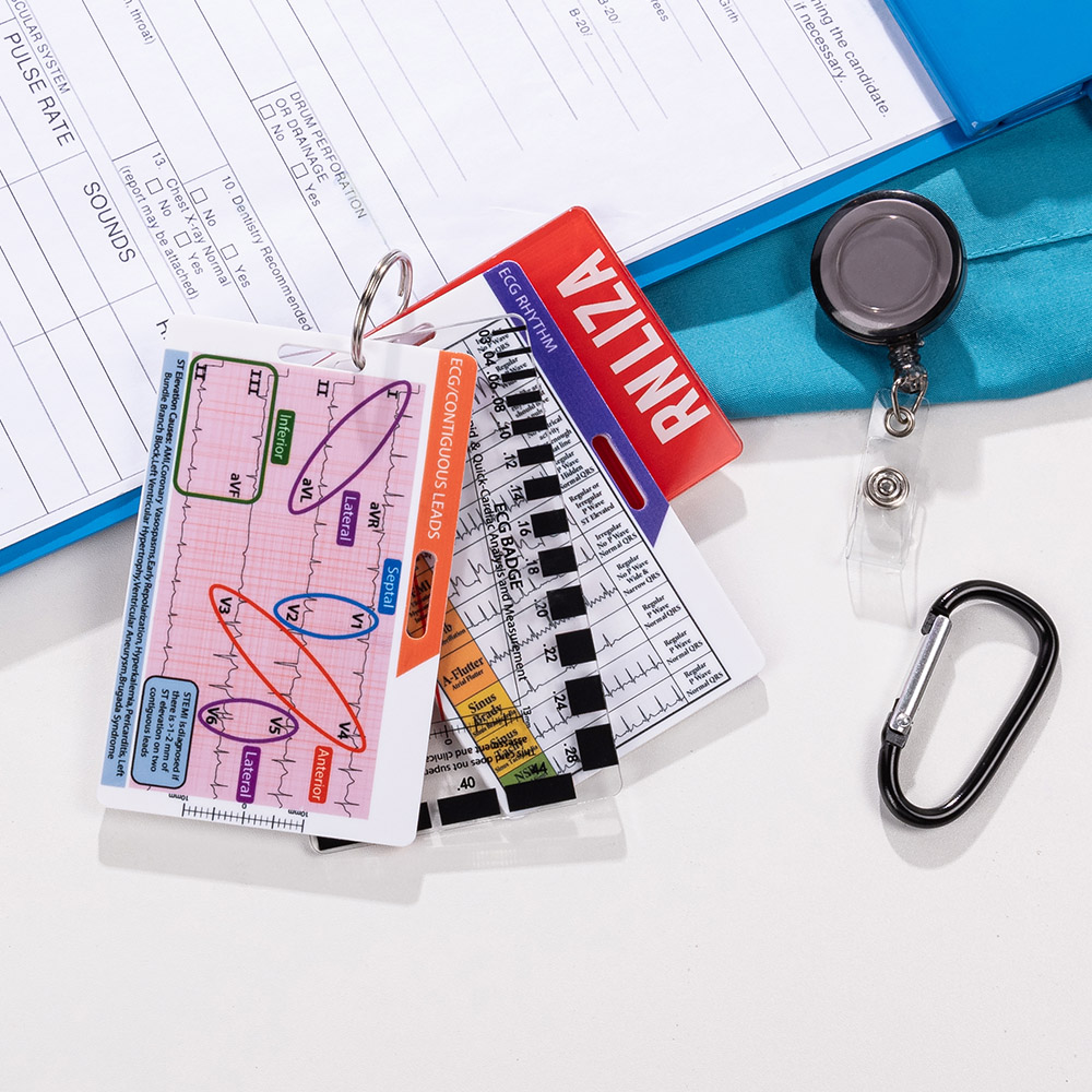Carte de badge en acrylique avec titre Accessoires médicaux d'urgence Semaine des infirmières Cadeau pour le personnel médical