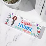 Personalizada de acrílico de dibujos animados personaje de la enfermera médico de escritorio placa de identificación Cumpleaños Apreciación de regalo 