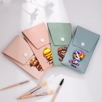 Personalized Grumpy Animal Makeup Brush Bag Set with Name and 8 Pcs Makeup Brushes Birthday Mother's Day Gift for Women Girls