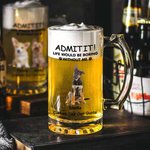 Personalisierte Life Would Be Boring Without Me 16.6oz Bierglas mit 1-4 Hund Katze Fotos Name und Text Geburtstag Jahrestag Geschenk für Tierliebhaber