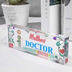 Personalizada de acrílico de dibujos animados personaje de la enfermera médico de escritorio placa de identificación Cumpleaños Apreciación de regalo 