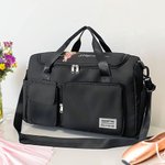 Henkilökohtainen sarjakuva baletti tyttö suuri viikonloppu laukku olkahihna ja nimi Travel tarvikkeet syntymäpäivälahja lahja ballerina varten