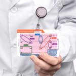 Personalisierte EKG EKG Rhythmus Analyse Tool Acryl Abzeichen Karte mit Titel Notfall medizinische Zubehör Krankenschwestern Woche Absolvent Geschenk 