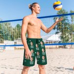 Personalised Quick Dry Face Photo Beach Swim Shorts Funny Bachelor Party Anniversary Valentine's Day Gift for Man