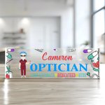 Personalizada de acrílico de dibujos animados personaje de la enfermera médico de escritorio placa de identificación Cumpleaños Apreciación de regalo 