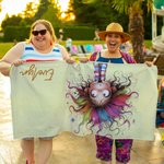 Personalised Oversized Quick Dry Quirky Girl Name Beach Towel Summer Travel Essential Birthday Gift for Kids Adults