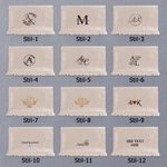 Personalisierter Mehrfarbiger Monogramm Initiale Stickerei-Schal Weiches Warmes Halstuch Geburtstag Winter Weihnachten Geschenk für Familie Freunde